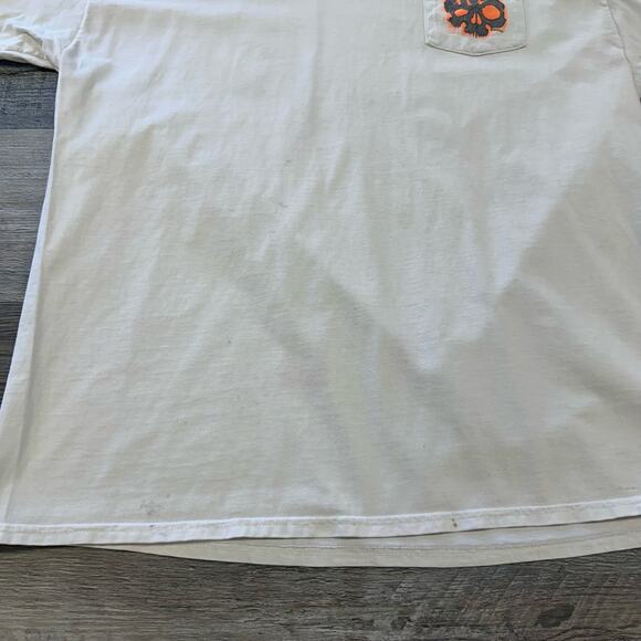 Harley Davidson Myrtle Beach SC White Mens XL Biker‎ HD Skull Graphic Pocket Tee - Picture 5 of 12